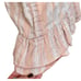 Alexis Brandy Pink Striped Cotton Linen Square Neck Mini Sheath Dress - Size XS