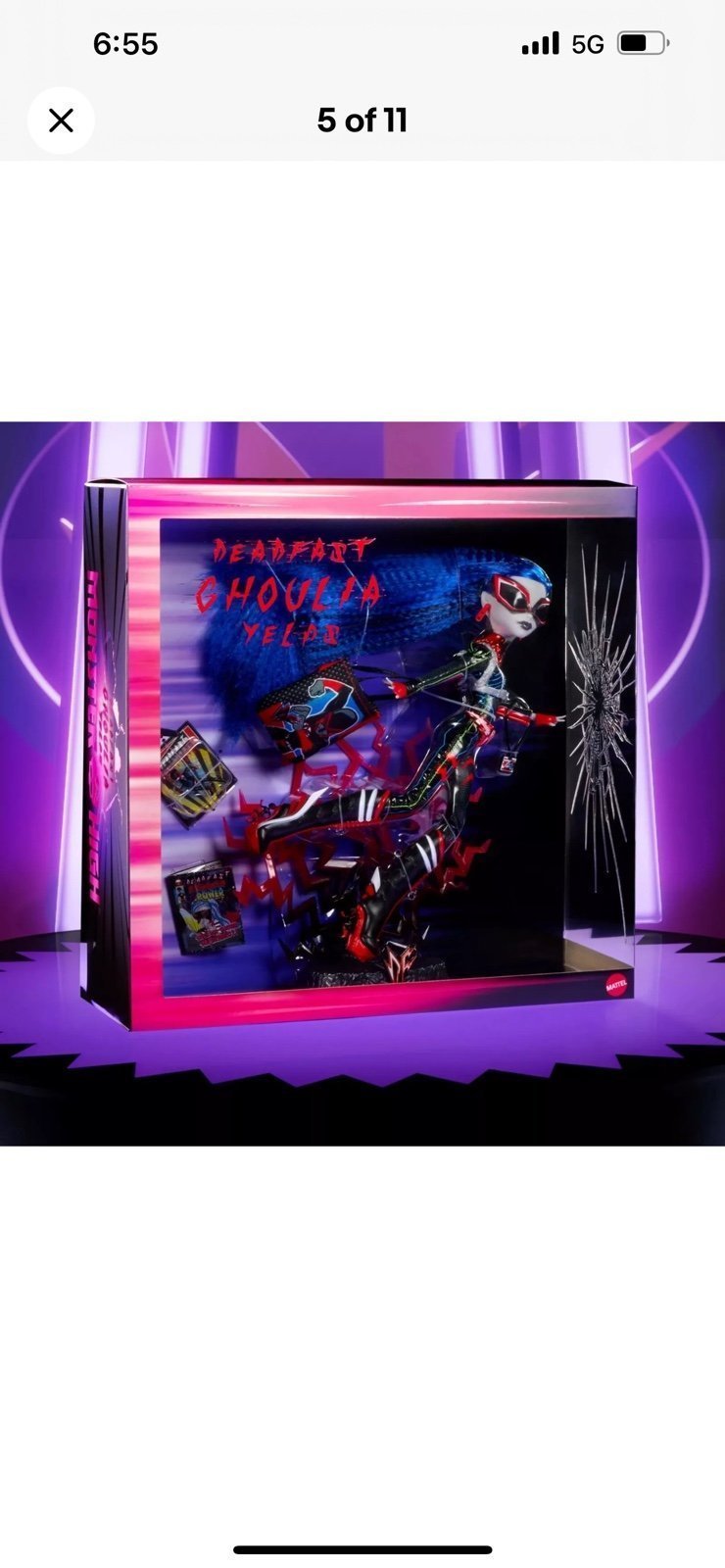SDCC 2024 Mattel Monster High Deadfast Ghoulia Yelps Superhero Doll on hand
