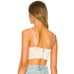 Superdown Revolve Mindy Pleated Bustier Top Champagne Sheen Satin Size XS NWT