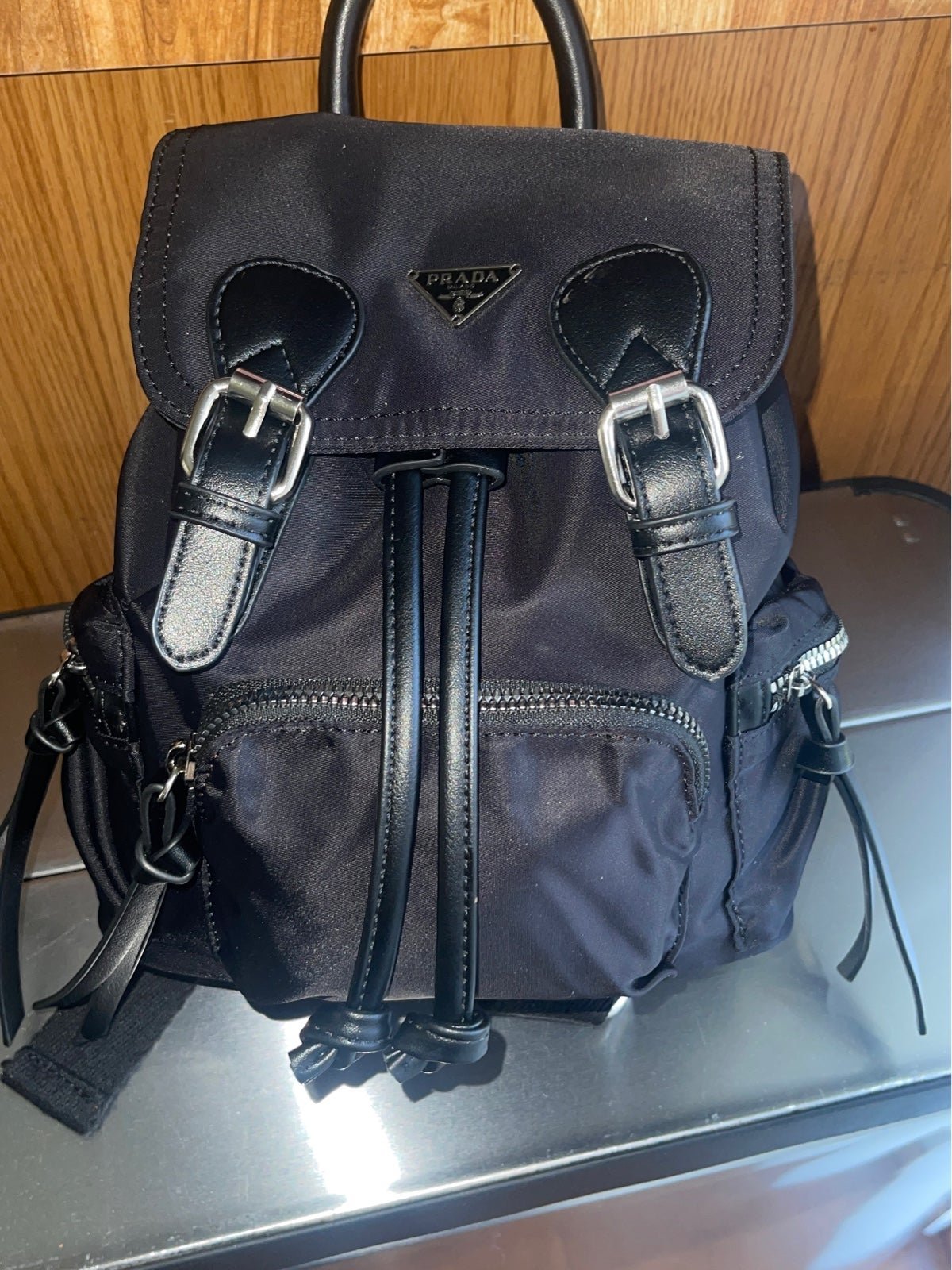 PRADA NYLON NERO BACKPACK