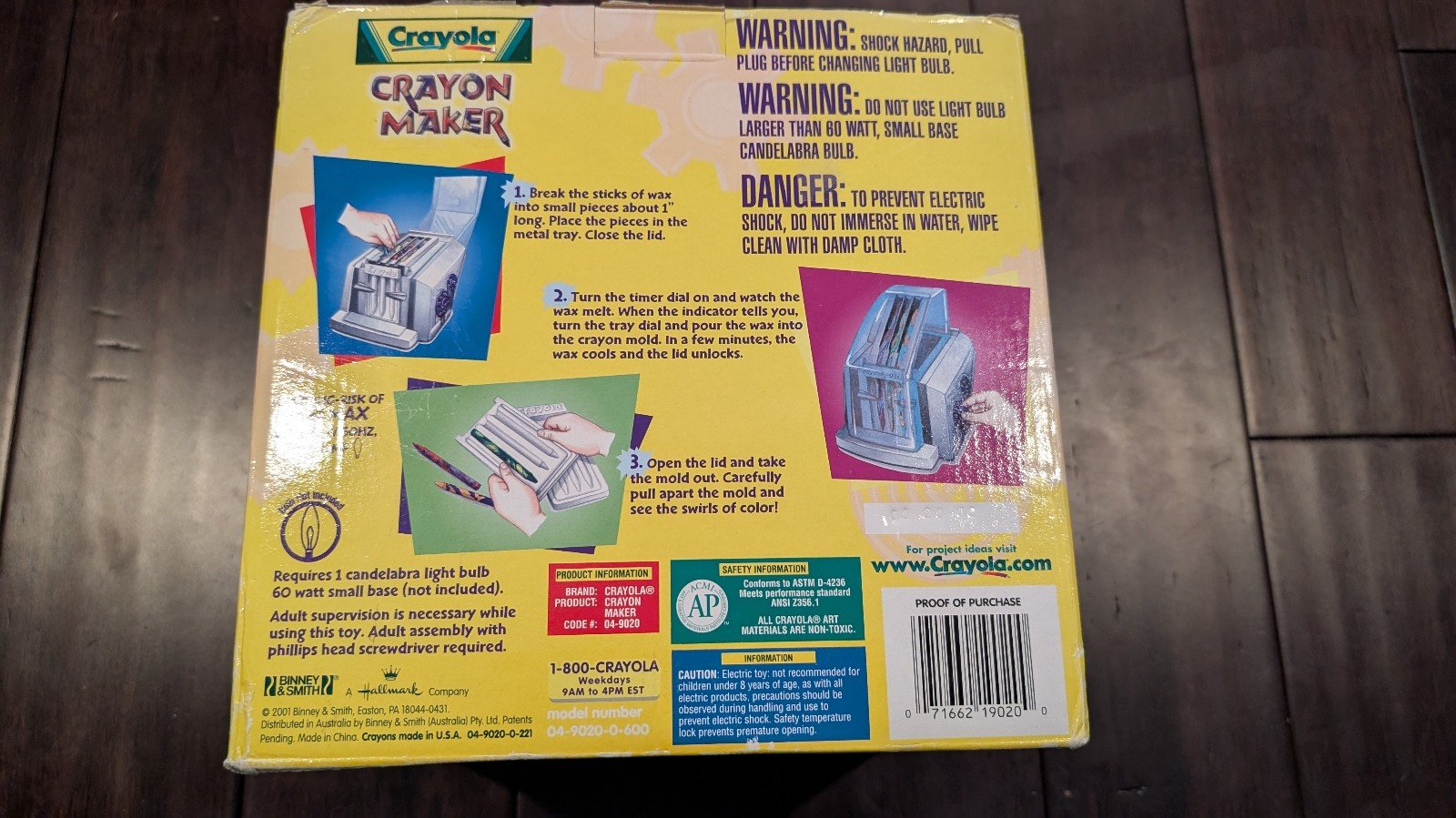Crayola Crayon Maker New Open Box 2001 Version