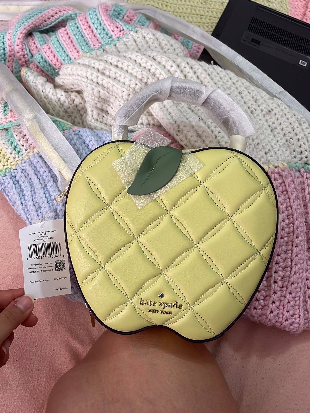 Honey crisp apple crossbody bag