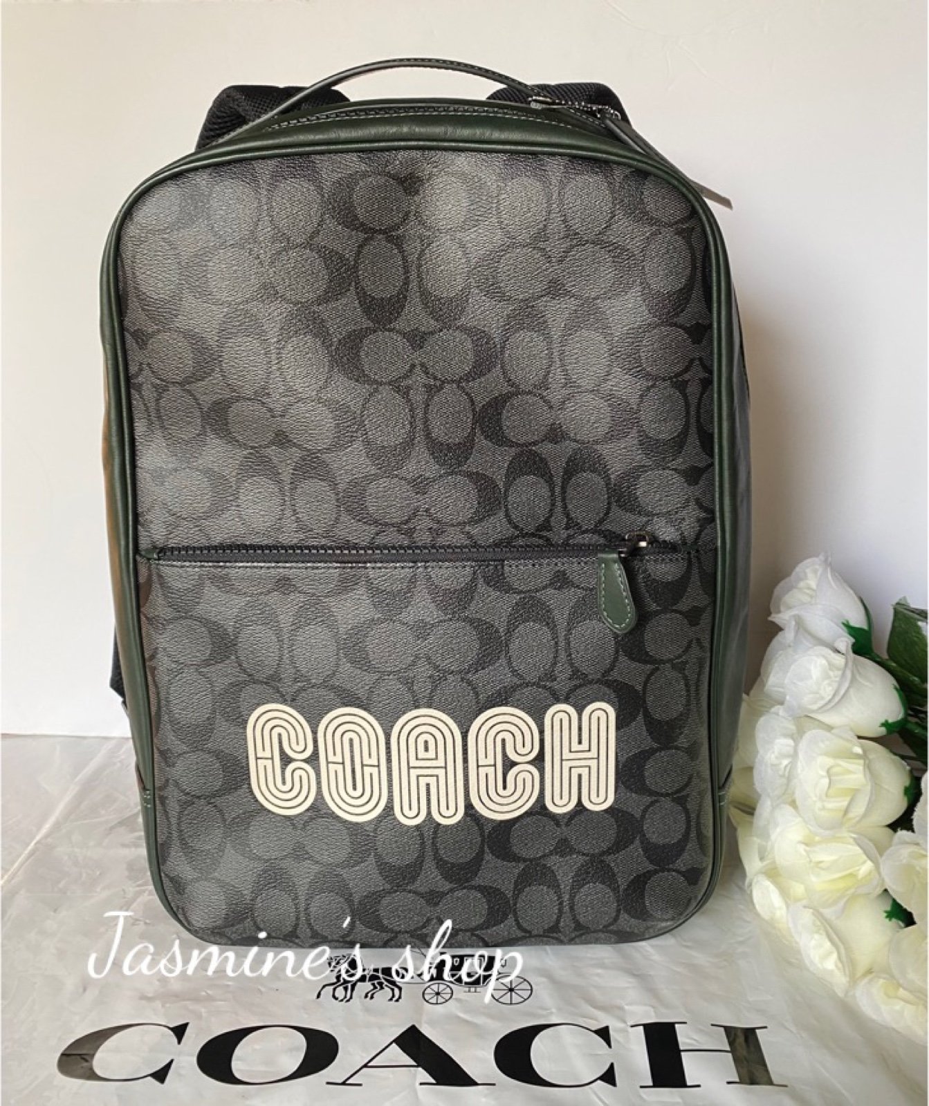 NWT Coach Westway Backpack In Colorblock Signature Canvas With Coach Patch CE489
