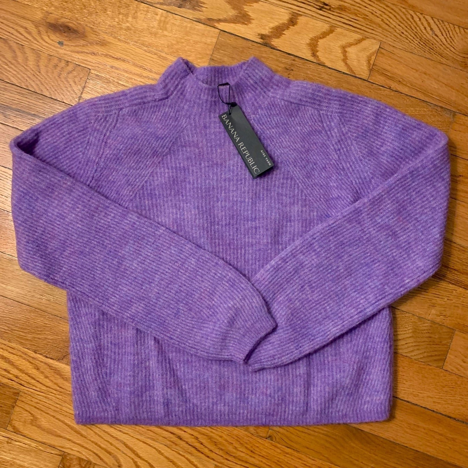 BR purple cropped sweater