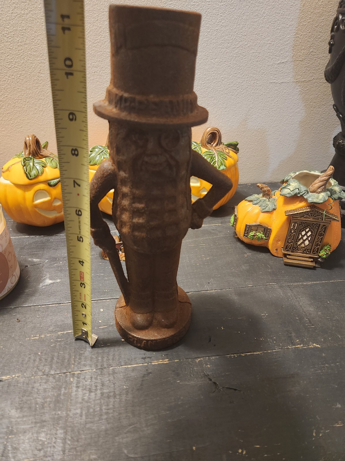 Vintage Large Mr Peanuts Cast Iron Bank