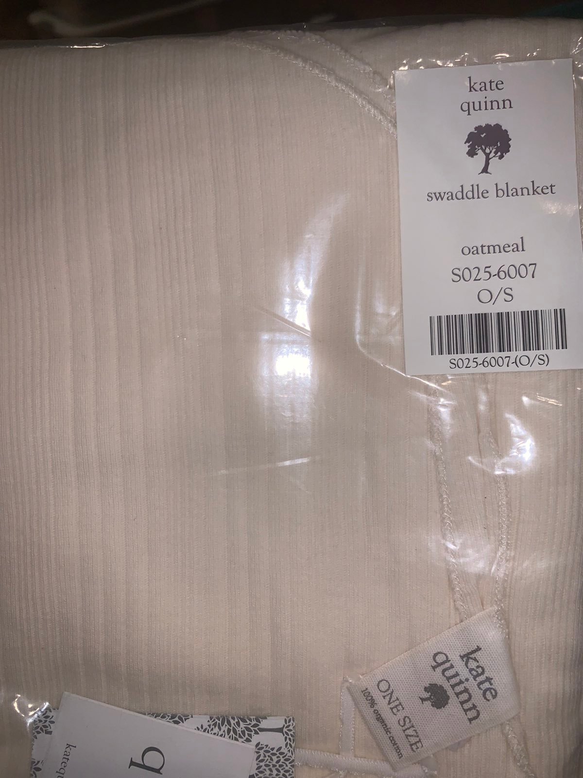 Kate quinn swaddle oatmeal rib