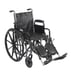 Drive Medical SSP218DDA-ELR Silver Sport 2 Wheelchair, Detachable Desk Arms, Ele