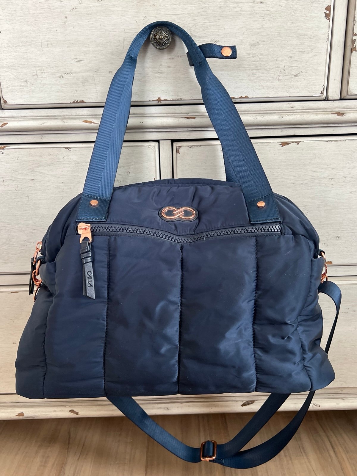 Calia by Carrie underwood Navy Duffle bag travel gym bag