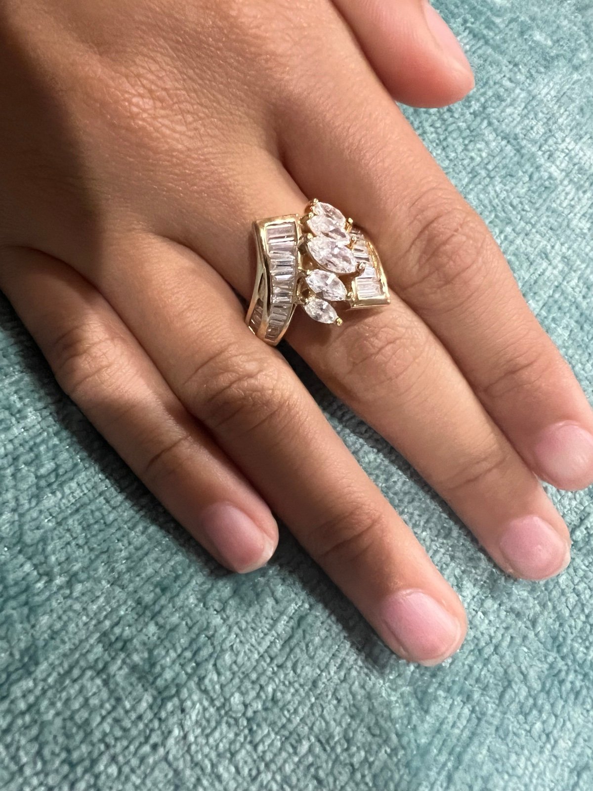New Ross Simmons CZ 14K .925 Silver Ring