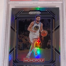 2022-23 Panini Prizm Monopoly Silver Holo Prizm Klay Thompson PSA 9 POP 2 RARE