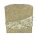 Veratex Tissue Box Cover Really Stone Beige Square Heavy Natural Bathroom Decor