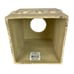 Veratex Tissue Box Cover Really Stone Beige Square Heavy Natural Bathroom Decor
