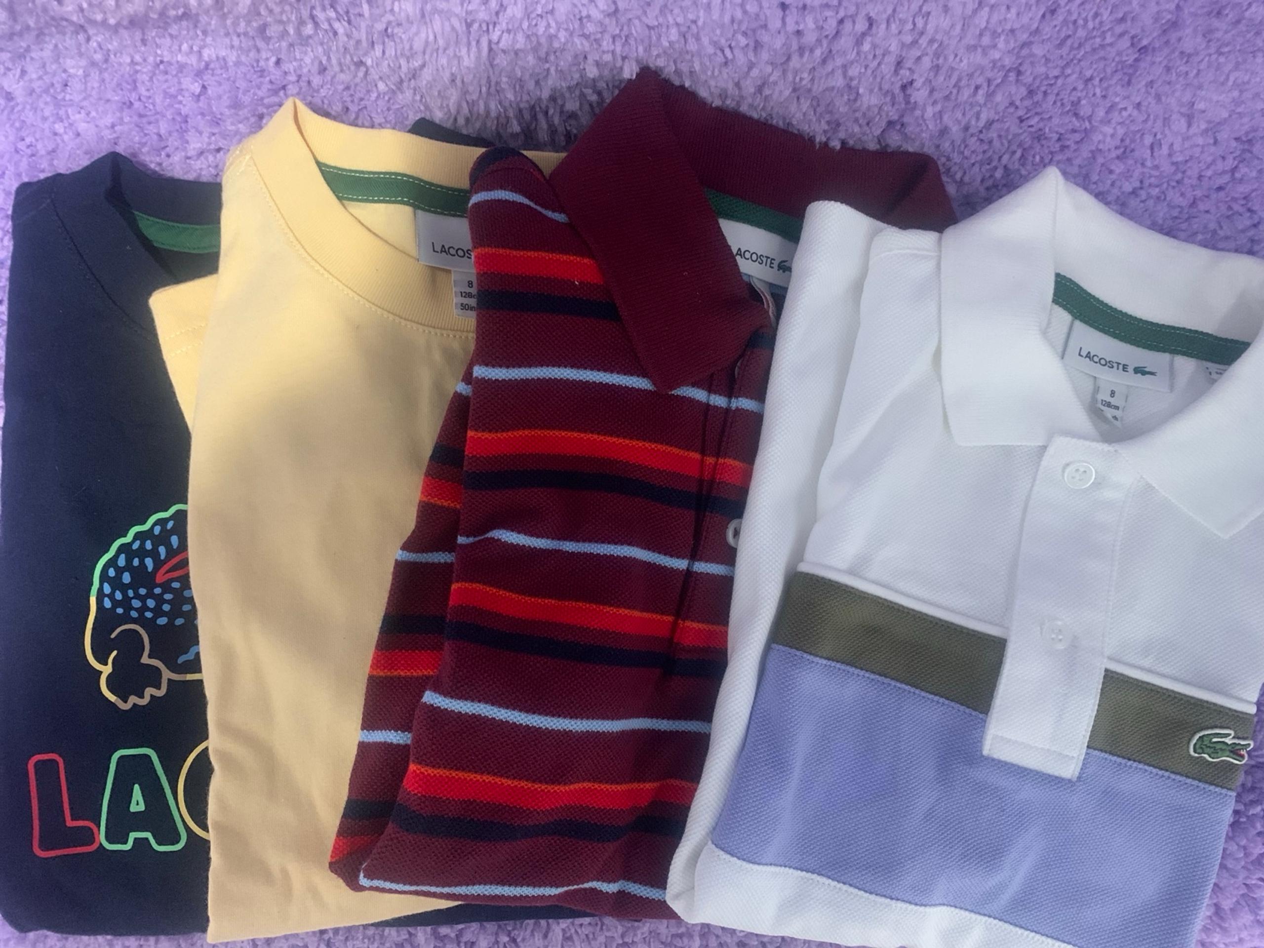 Boys Lacoste shirts