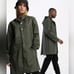 NWT Rains Unisex Long Evergreen Rain Jacket Small