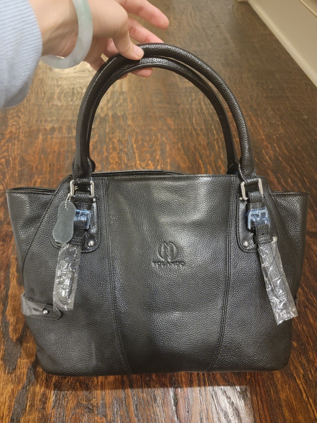 Brandnew Handmade women real cowhide leather crossbody tote handbag