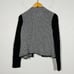 Chico's Black Label Chain Link Cardigan Sweater Black White Casual Knit - 1 / M