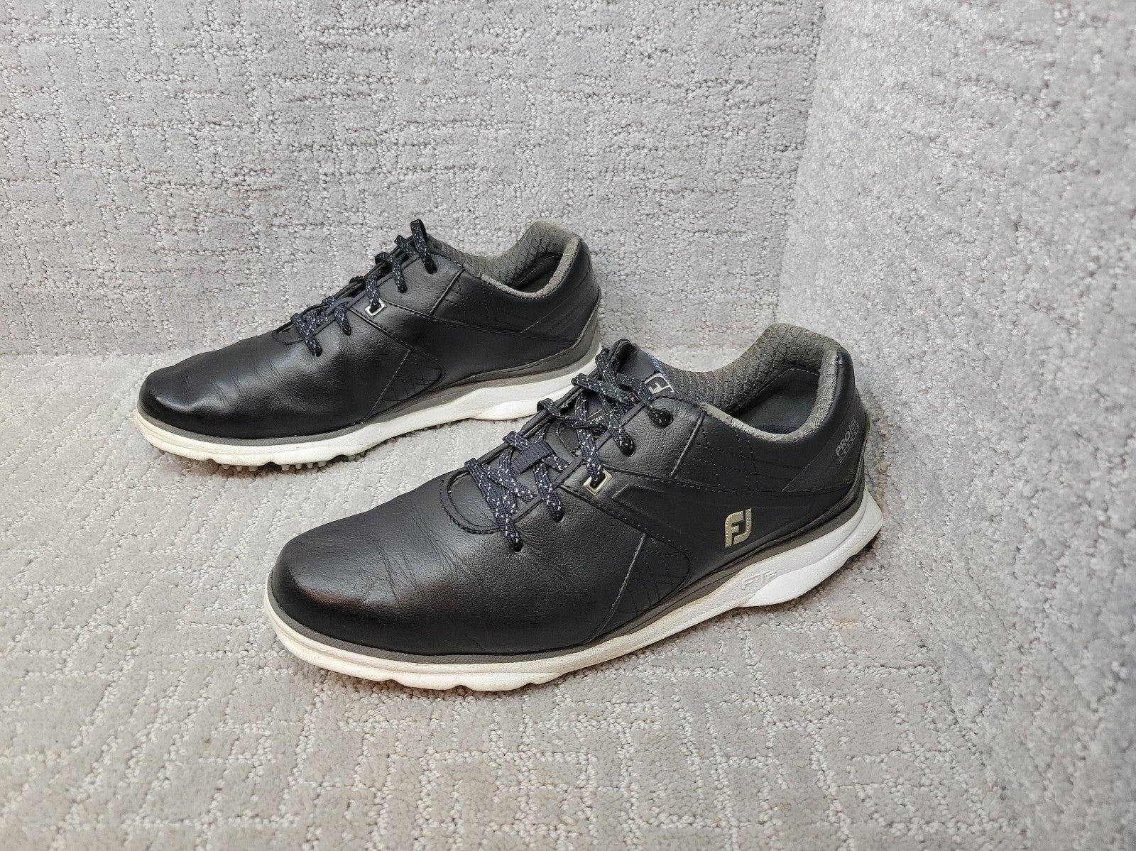Footjoy Pro SL Carbon Men's Size 9.5 M Black Lace Up Sport Golf Shoes 53108
