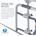 Dynarex Bariatric Walker Platform Attachment - Heavy Duty Forearm Support Arm