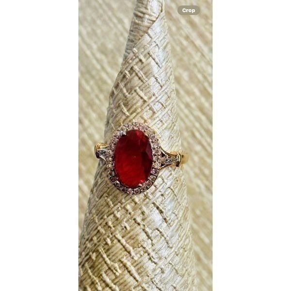 Women’s Oval Ruby Antique Style Fashion Ring