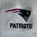 New Enlgand Patriots V Neck Sweater Men's L Gray Pull Over Striped Soft Rare