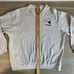 New Enlgand Patriots V Neck Sweater Men's L Gray Pull Over Striped Soft Rare