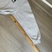 New Enlgand Patriots V Neck Sweater Men's L Gray Pull Over Striped Soft Rare