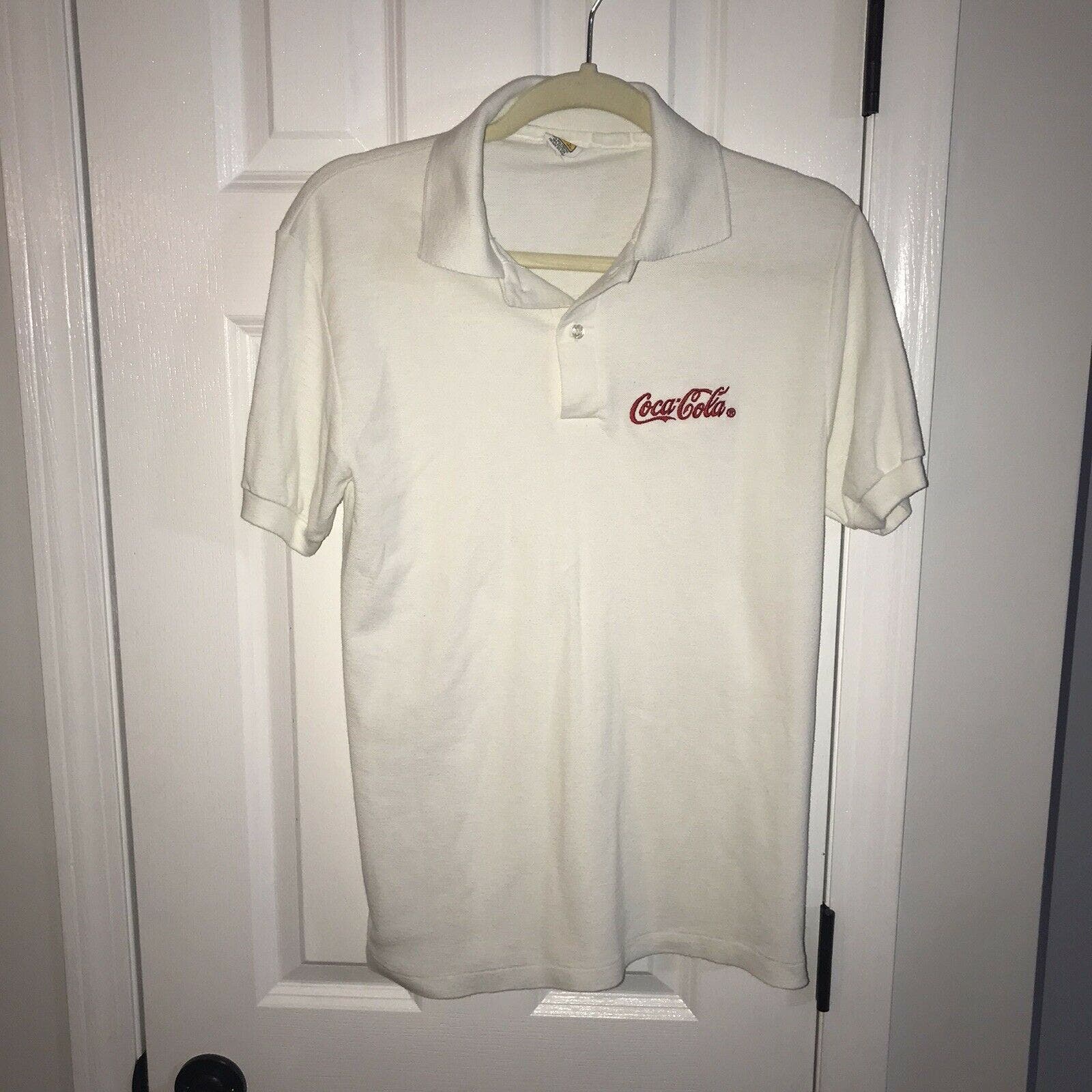 Vintage Coca Cola Polo Velva Large L