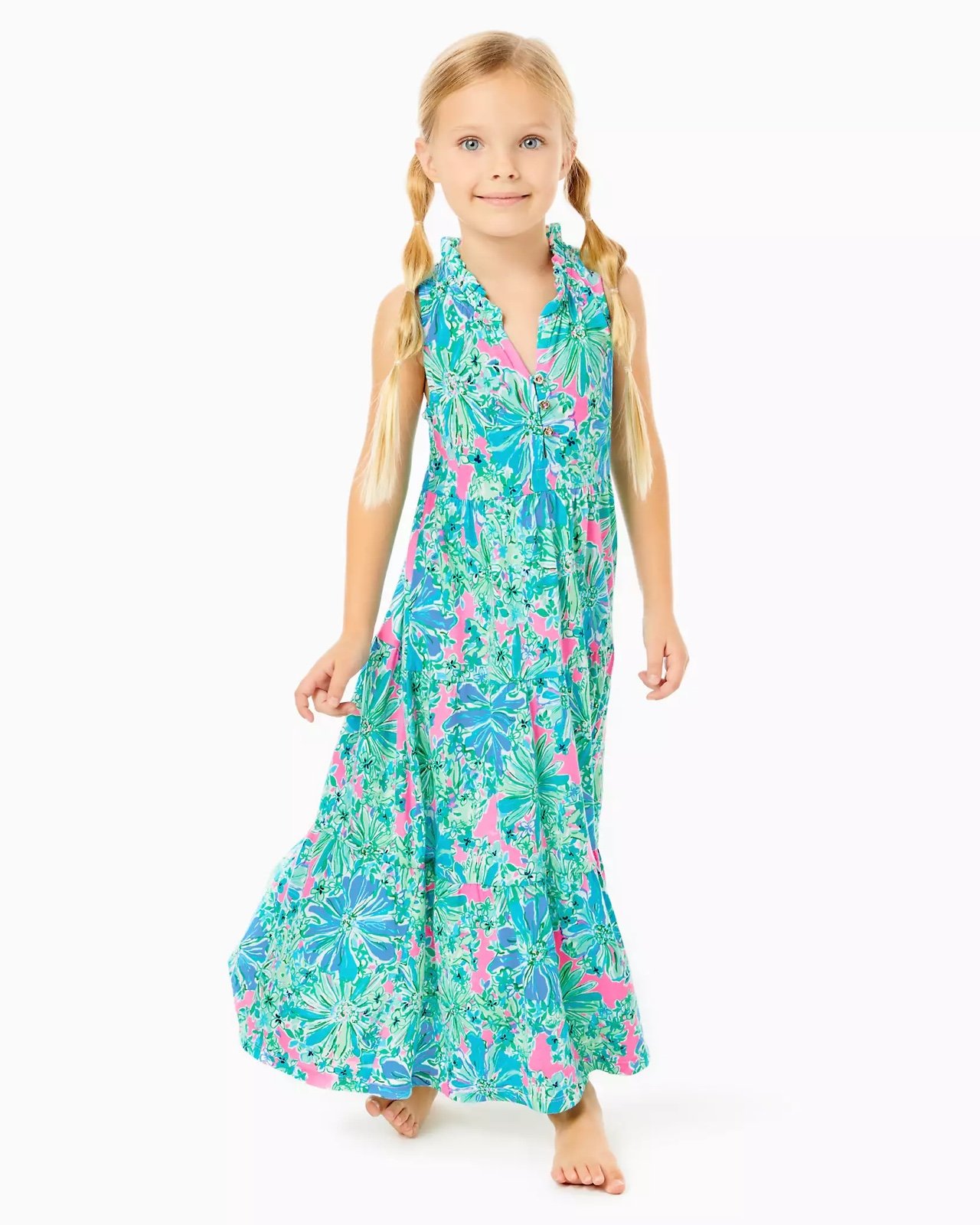 Lilly Pulitzer Girls Mini Malone Maxi Dress