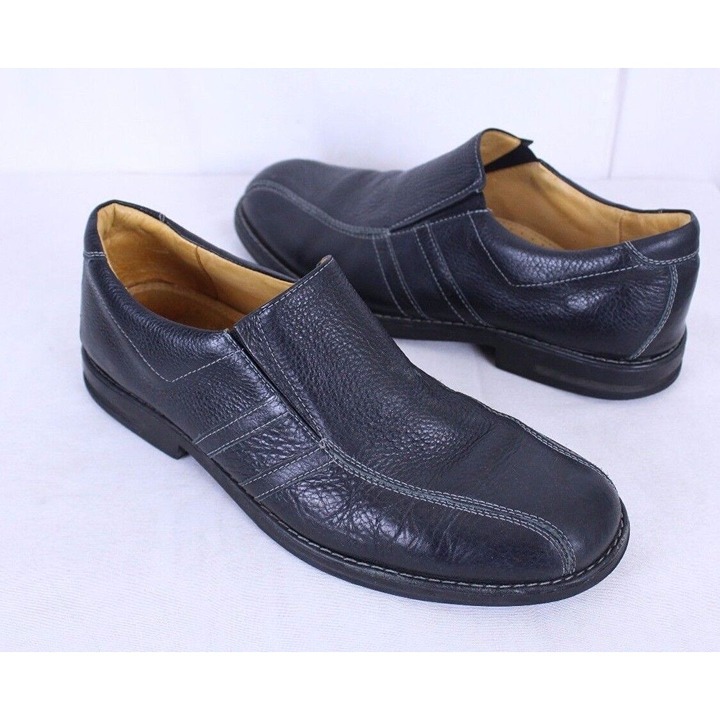 Sandro Moscoloni Size 13 Slip-On Soft Leather Loafers Shoes Black Style 6112