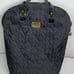 JM New York Quilted Wheeled Water-Resistant Carry-All Designer Tote, Black