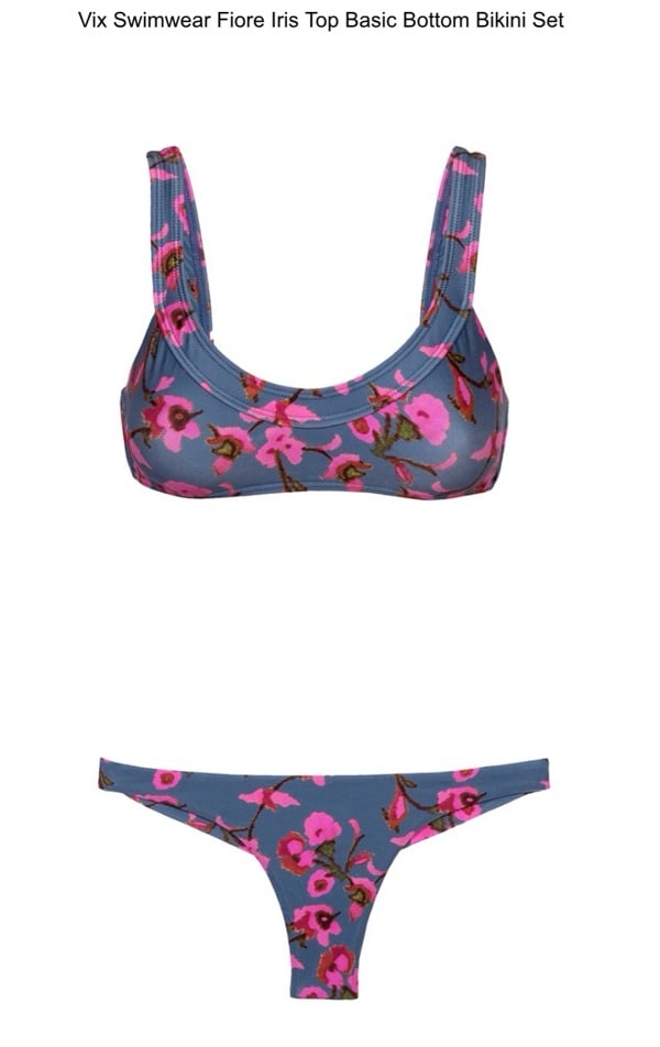 VIX SWIMWEAR FIORE IRIS TOP BASIC BOTTOM BIKINI SET