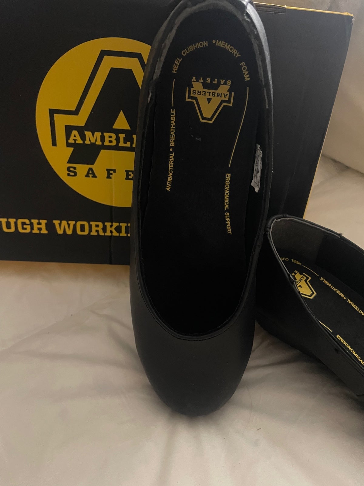 Amblers Steel Toe Women’s Safety Wedge Slip On Shoe