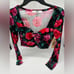Steve Madden velvet crop top NWT size small