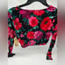 Steve Madden velvet crop top NWT size small