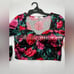 Steve Madden velvet crop top NWT size small