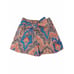 J Crew 98 Tie-Waist Short Skort Paisley Ratti Mediterranean Size 6 EUC