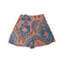 J Crew 98 Tie-Waist Short Skort Paisley Ratti Mediterranean Size 6 EUC