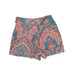 J Crew 98 Tie-Waist Short Skort Paisley Ratti Mediterranean Size 6 EUC