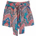 J Crew 98 Tie-Waist Short Skort Paisley Ratti Mediterranean Size 6 EUC