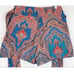 J Crew 98 Tie-Waist Short Skort Paisley Ratti Mediterranean Size 6 EUC