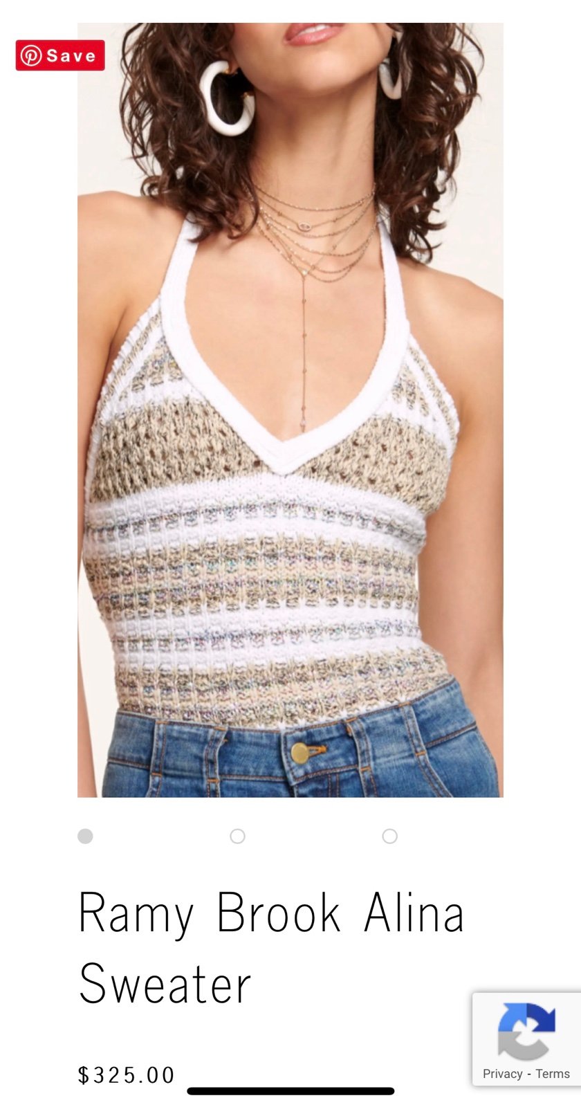 Ramy Brook Alina Sequined Crochet Halter Sweater Size XSmall MSRP 325 NWOT