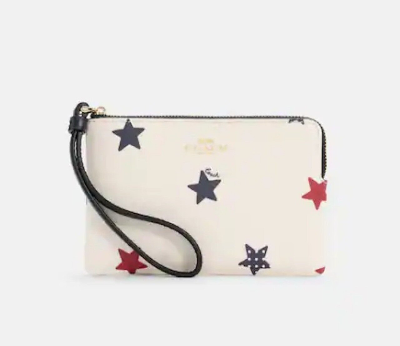 Coach Wristlet With Americana Star Print