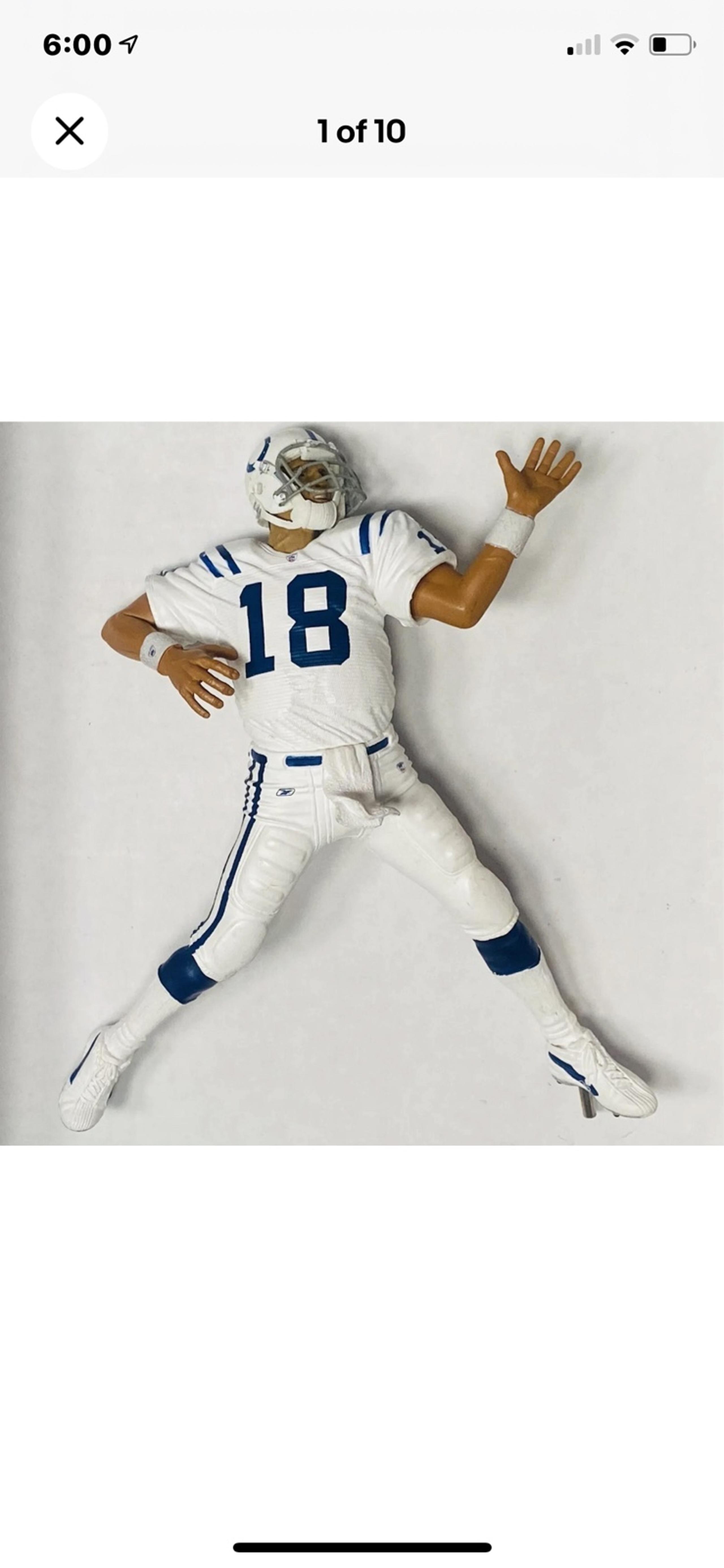 Peyton Manning 2, Indianapolis Colts QB McFarlane NFL Statuette 7” Figure 2005