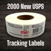 2000 ct Roll USPS Tracking Labels / Stickers / Barcodes 888 400