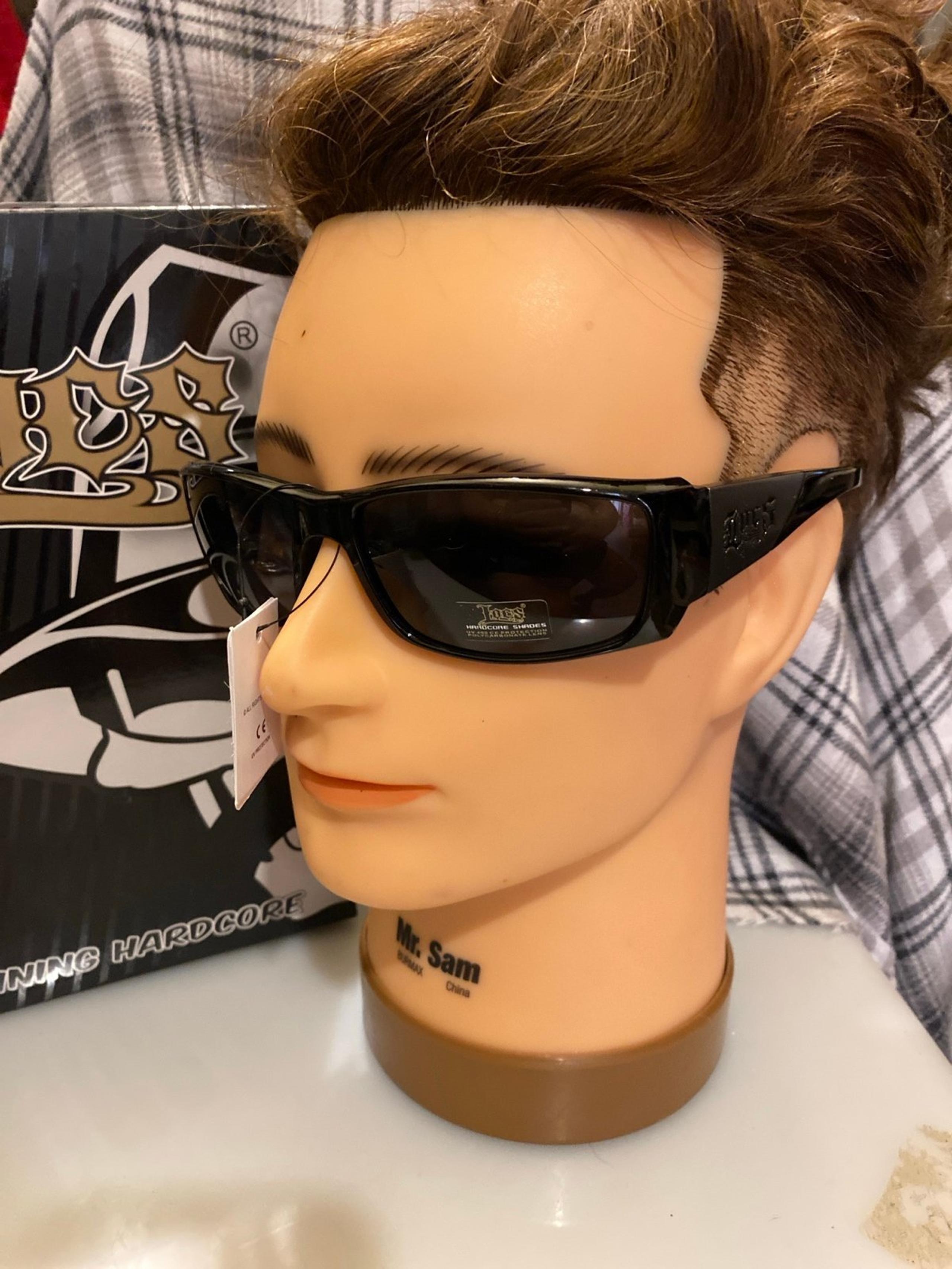 Mens Locs Black Sunglasses Shades Chicano Cholo NWT