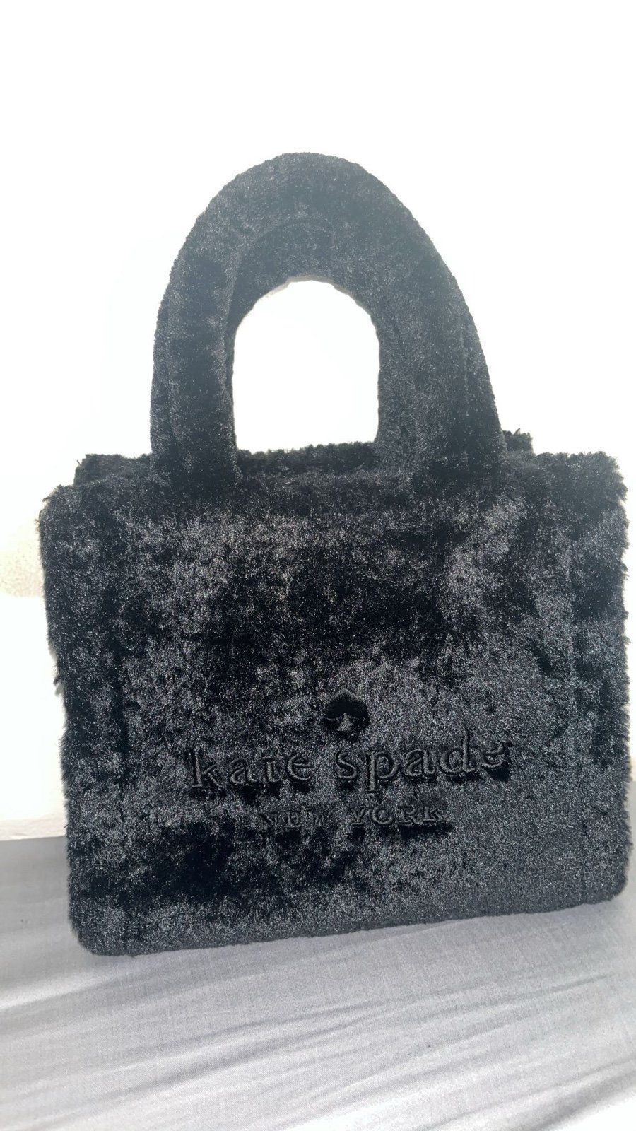 Kate Spade faux fur tote