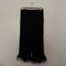 Black Feather Trim Pajama Set