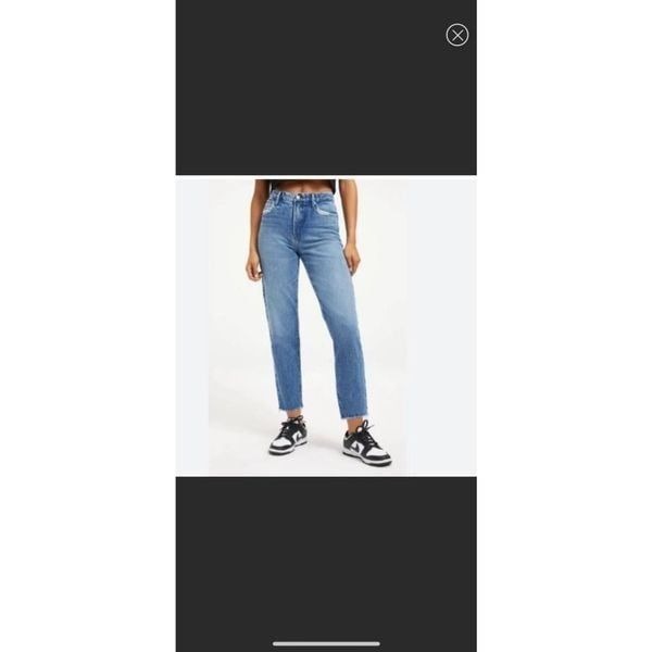 NWT good American good vintage fray 8