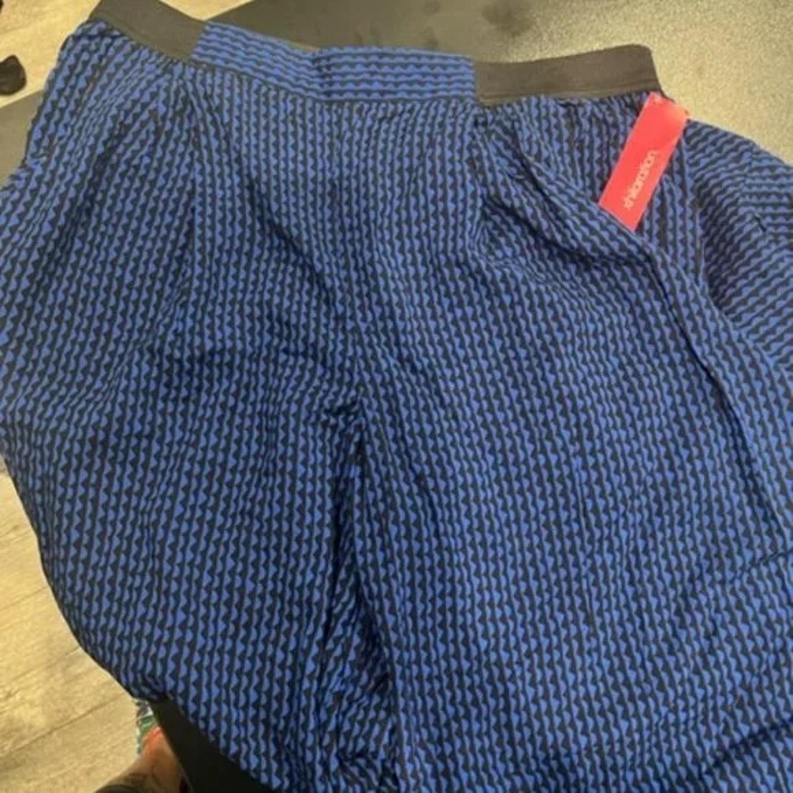 Xhilaration XL Black and Blue Flare Pants NWT