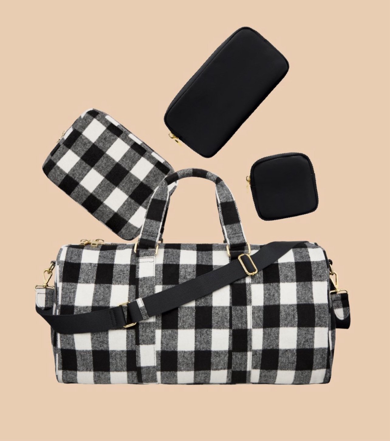 Stoney Clover Lane London Plaid Duffle